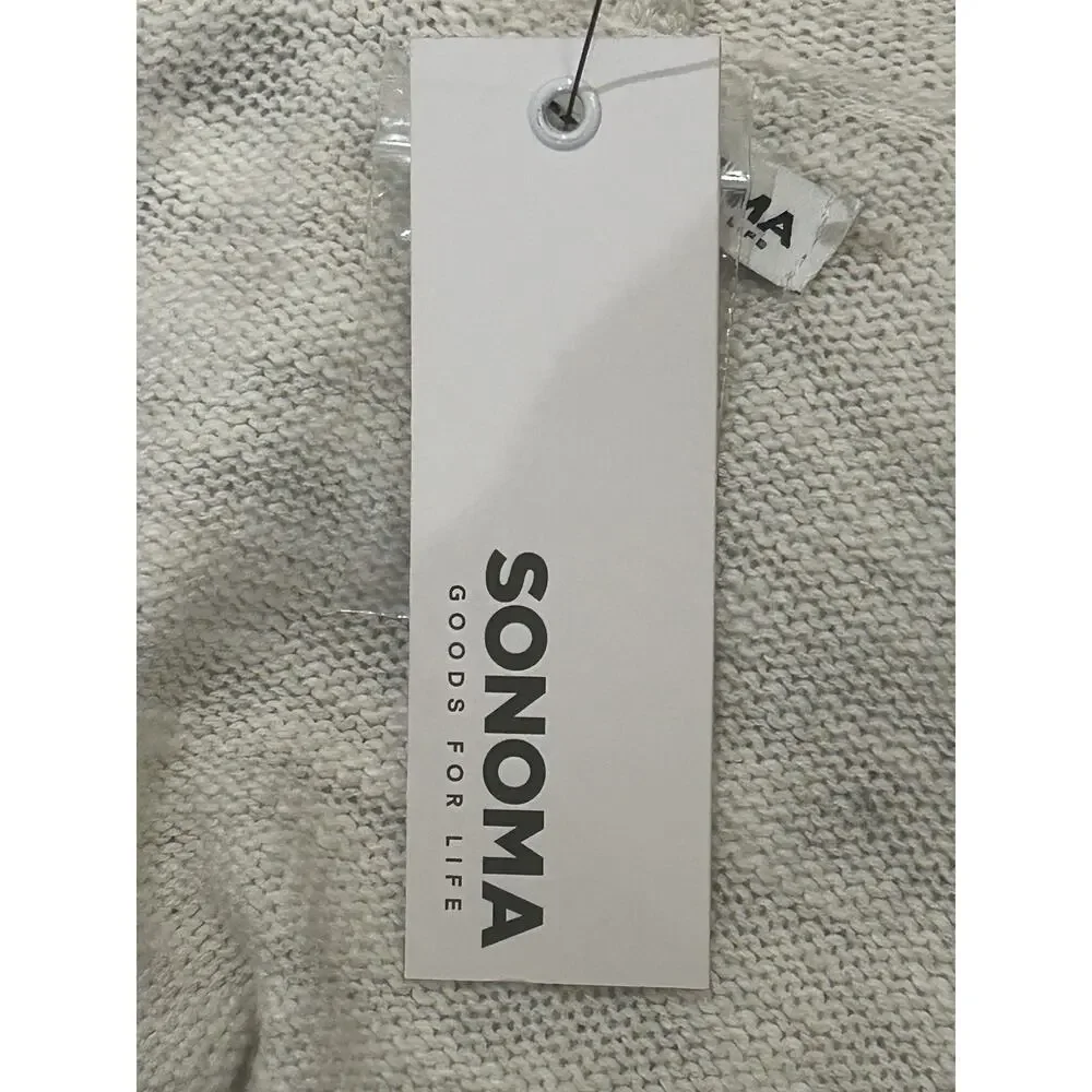 NWT Sonoma Gray Knit Cardigan size M - Picture 5 of 5